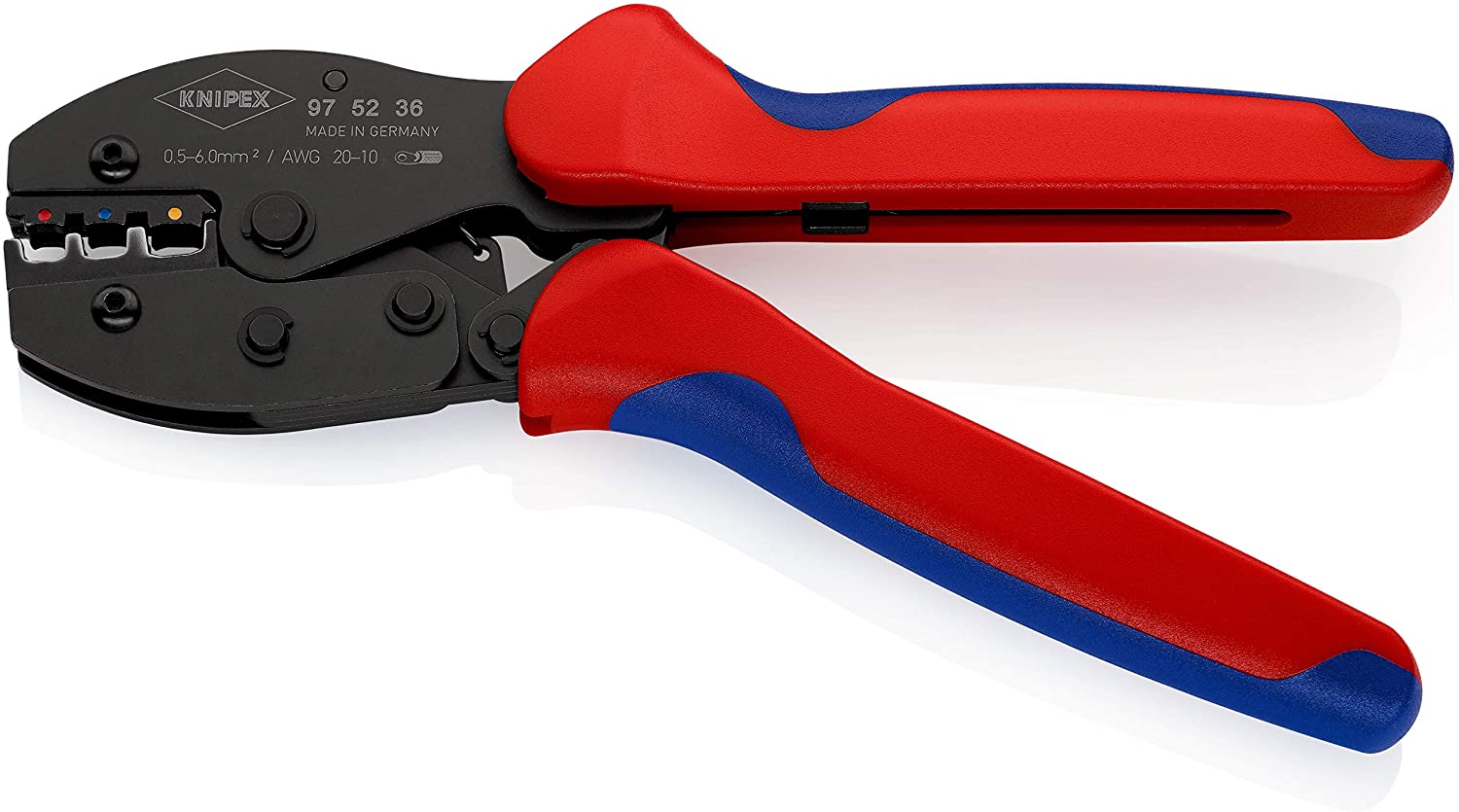 לוחץ נעלי כבל ומחברים מבודדים 0.5-6 ממ”ר Knipex PreciForce