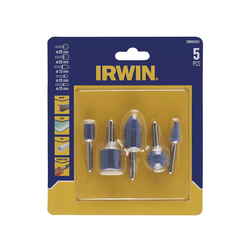 סט 5 אבני ציר למקדחה IRWIN