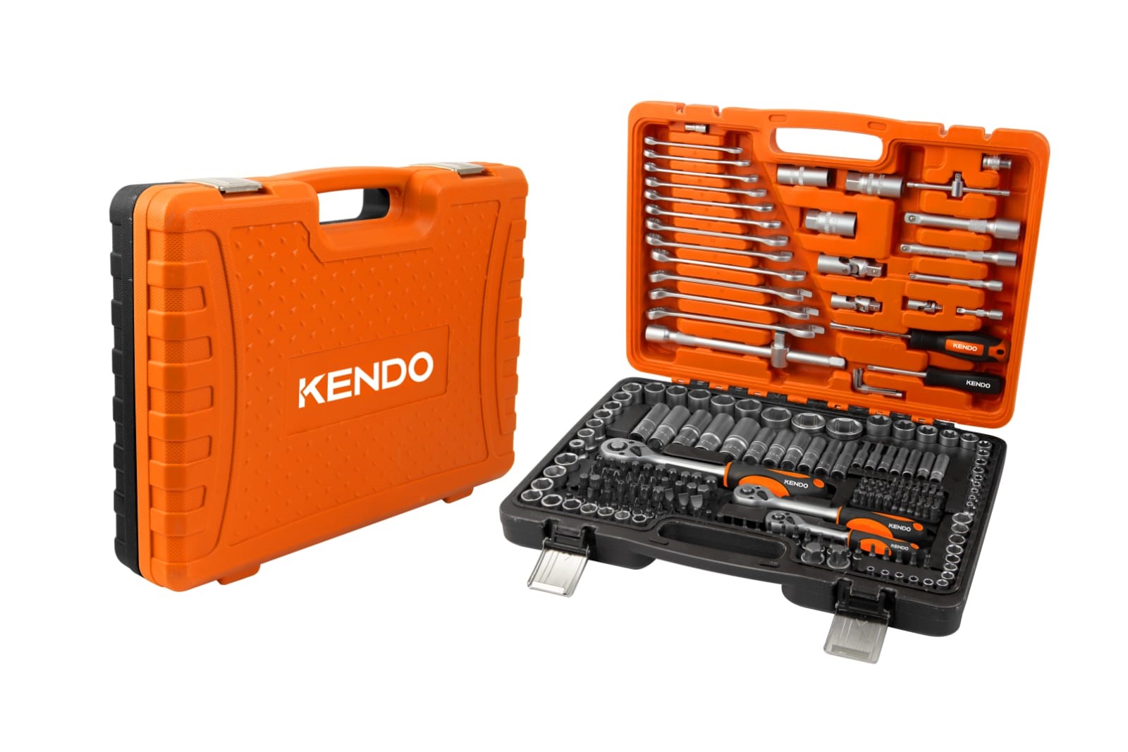 סט בוקסות מפתחות וביטים 216 חלקים Kendo D1/4 3/8 1/2