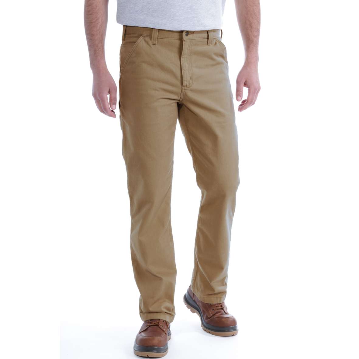 מכנס חצי סרבל צבע חאקי -B324 D.KHAKI