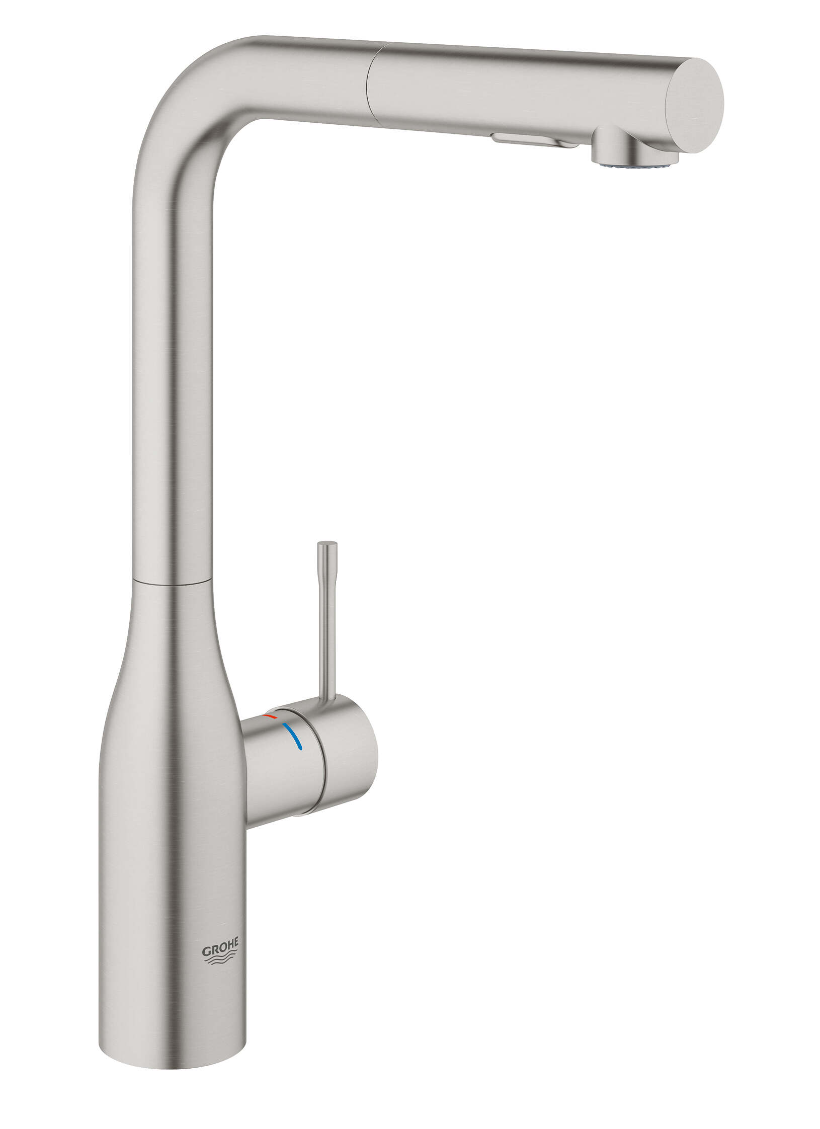 ברז נשלף 2 מצבים כרום מוברש גרואה Grohe ESSENCE
