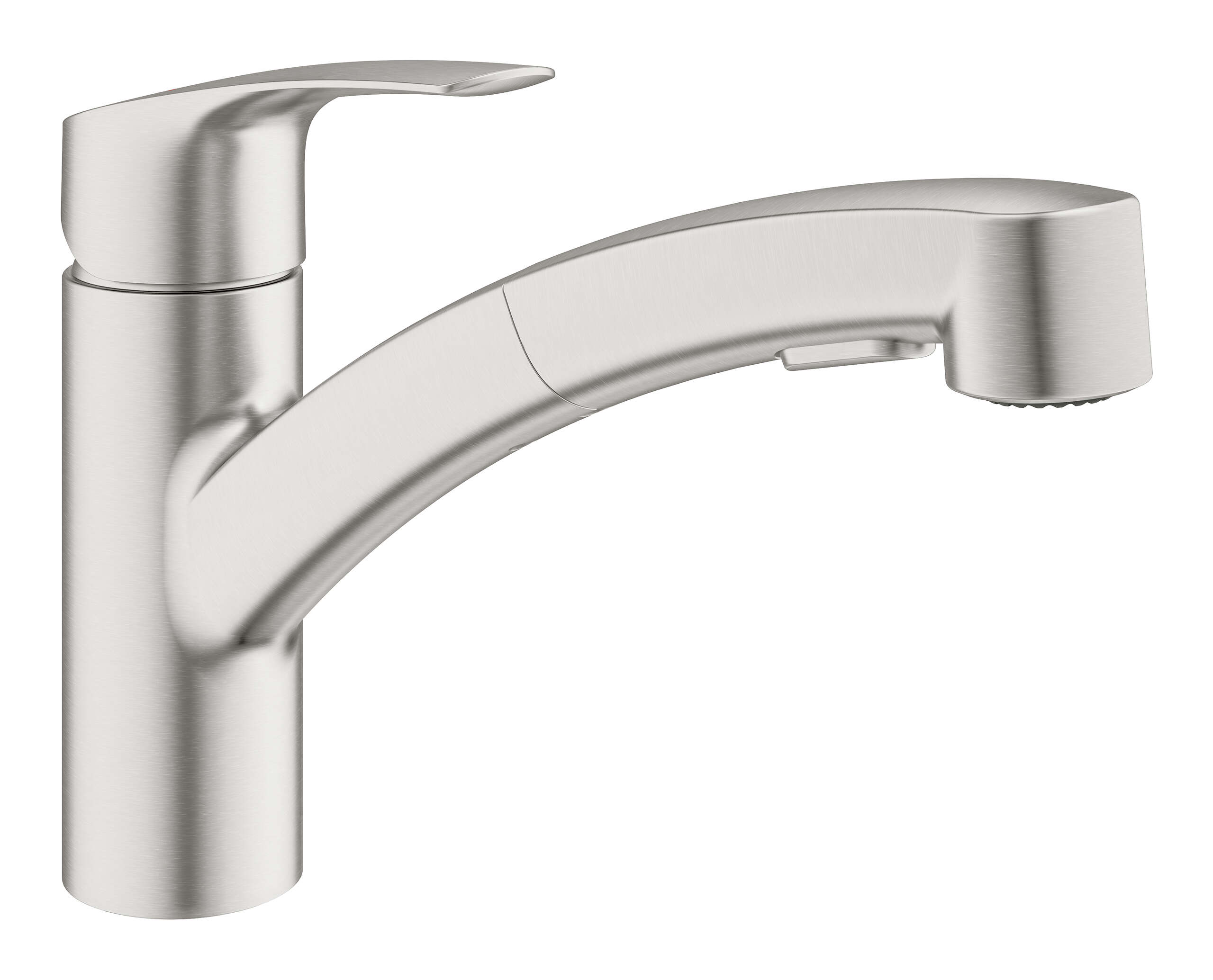 ברז נשלף 2 מצבים כרום מוברש יורוסמארט גרואה Grohe EUROSMART