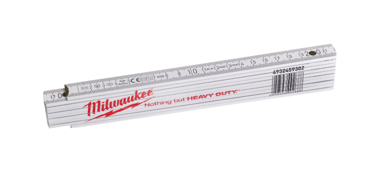 סרגל מתקפל עץ 2 מטר Milwaukee