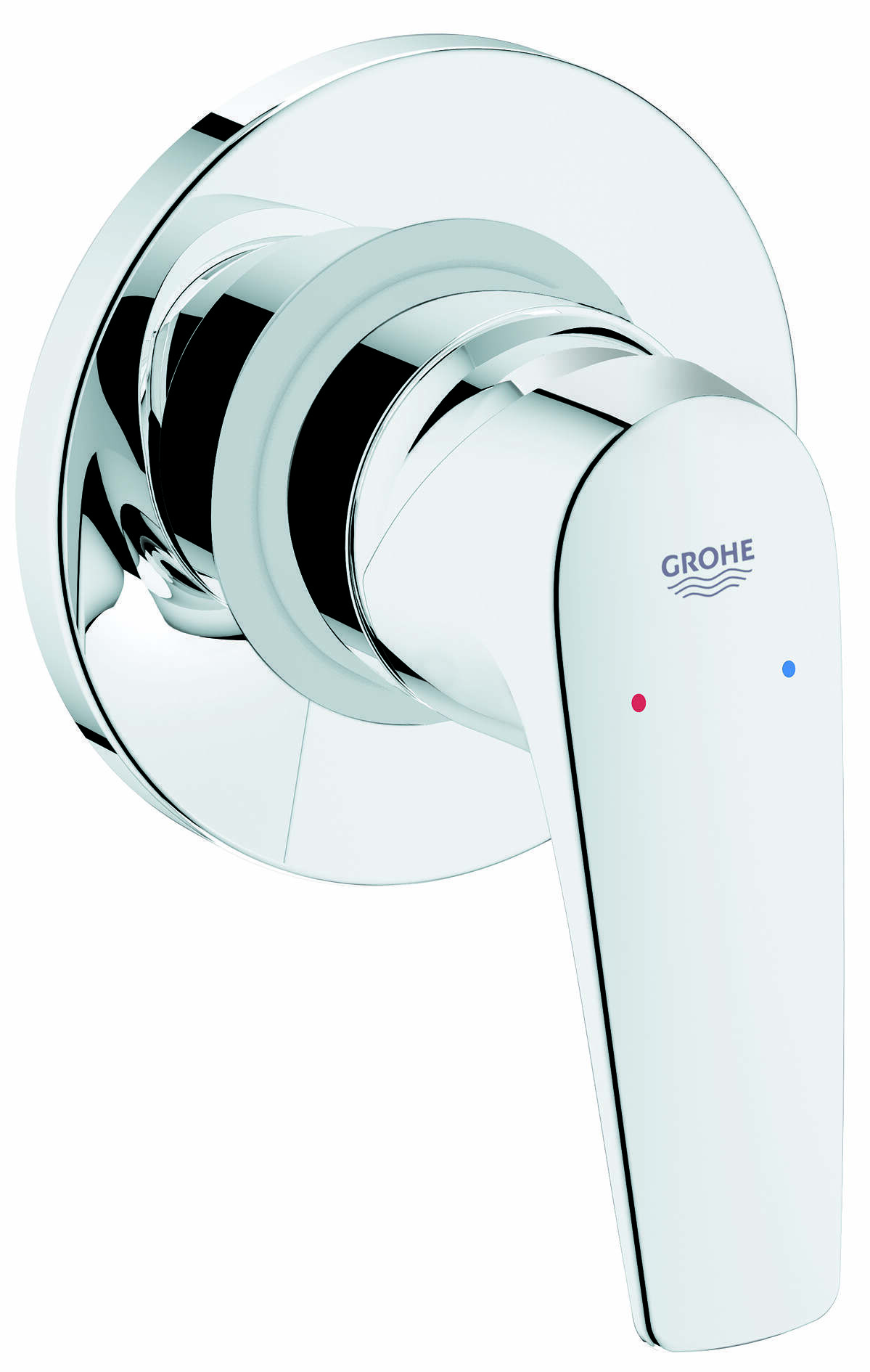 אינטרפוץ 3 דרך אובלי עגול BAUFLOW כרום גרואה Grohe