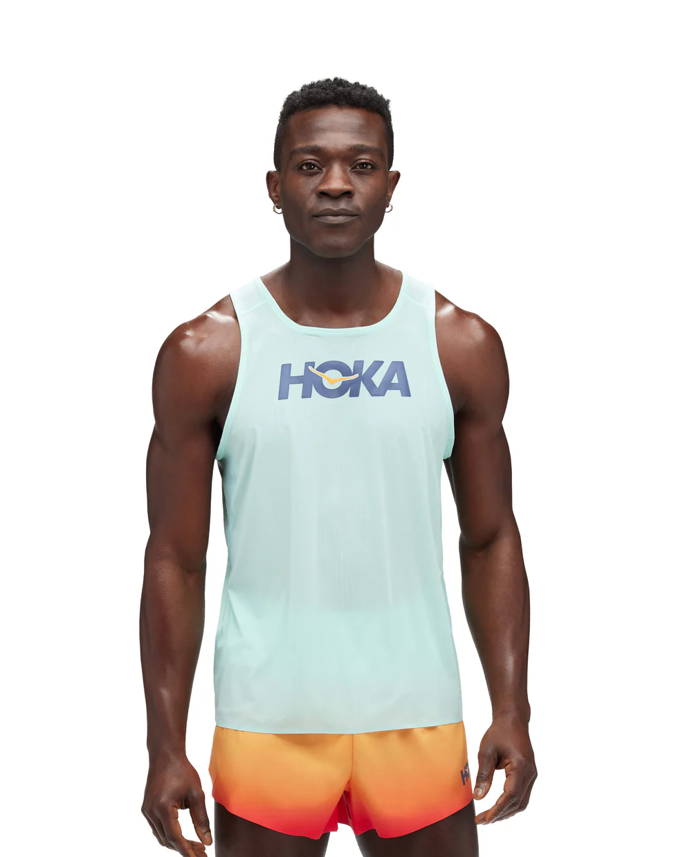 גופיית ריצה אירולייט גברים כחול הוקה Hoka Airolite Run Tank