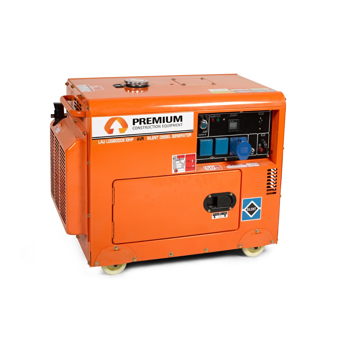 גנרטור דיזל מושתק סגור עם סטרטר פרימיום Premium 6.5KW AVR