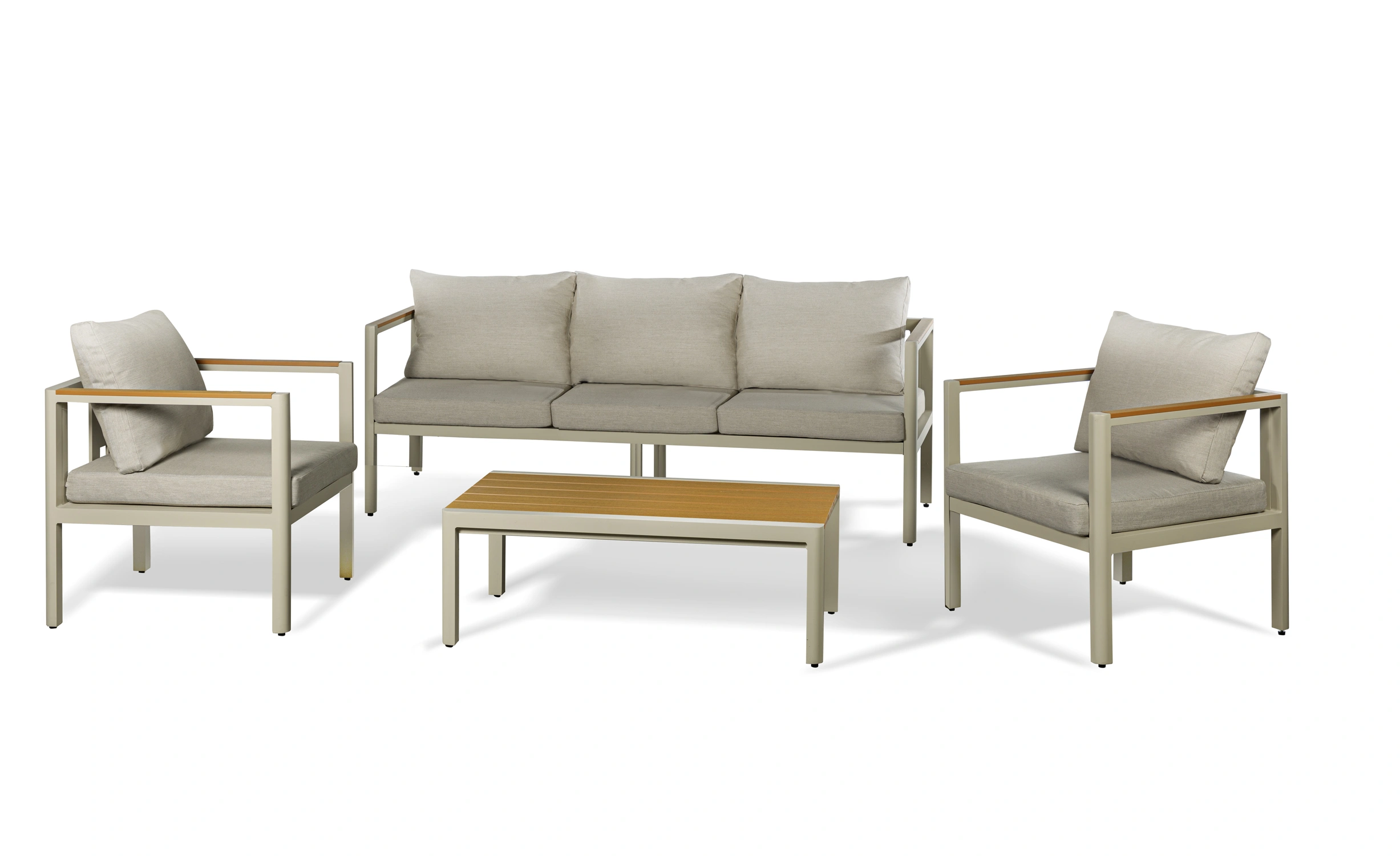 מערכת ישיבה קונקורד 3+1+1 קרם Australia Garden Concord