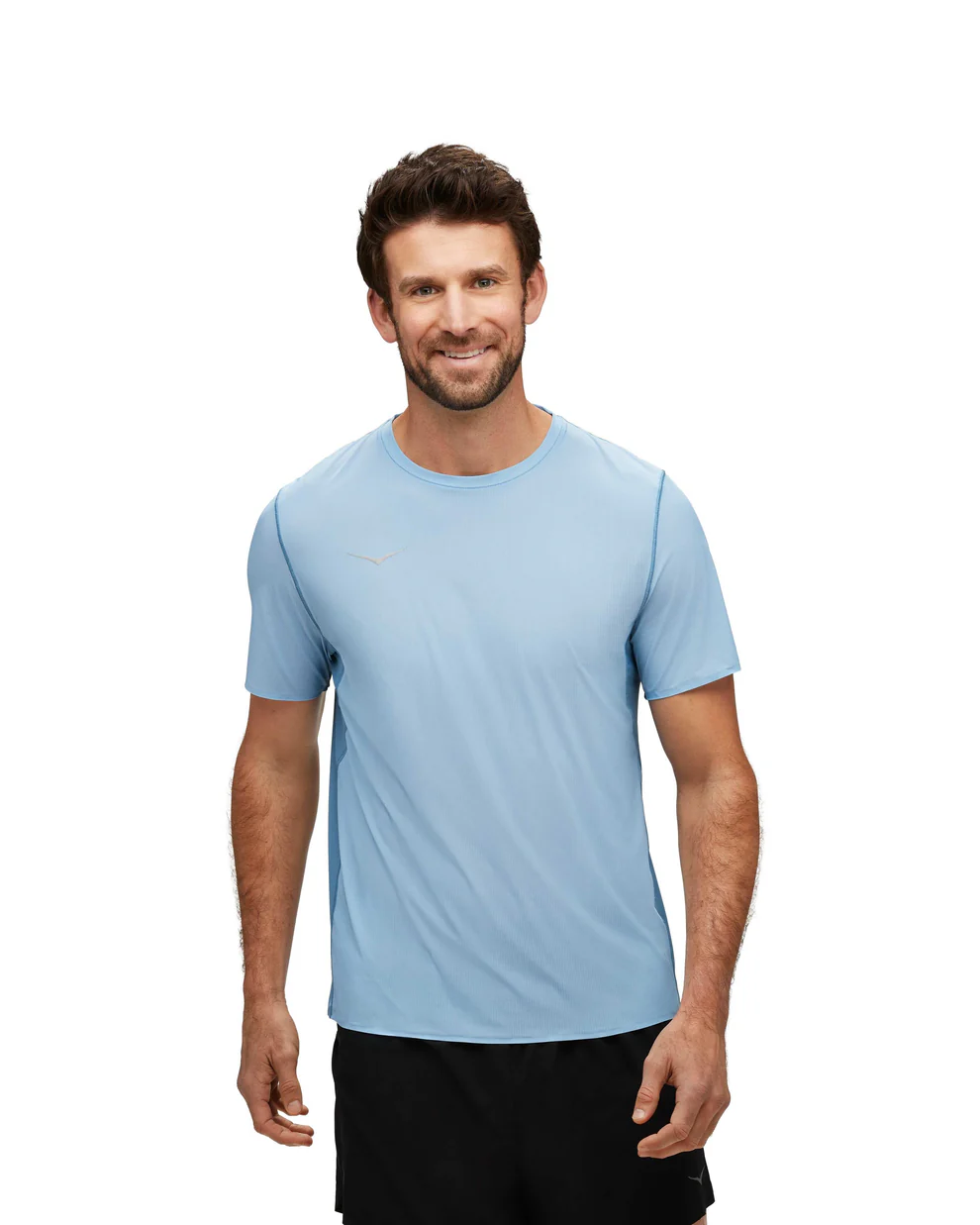 חולצת ריצה אירולייט גברים כחול הוקה Hoka Airolite Run Short Sleeve