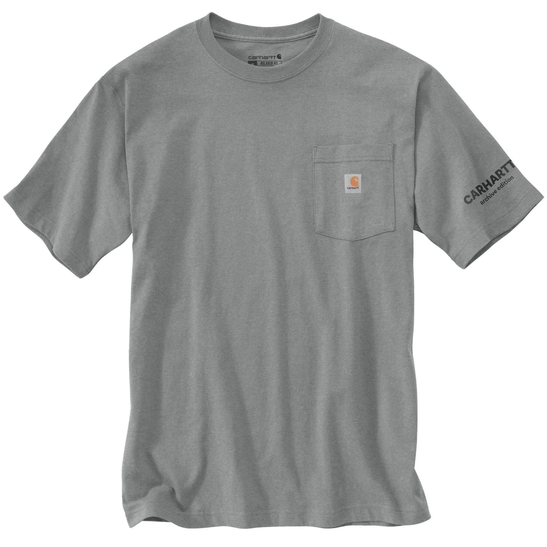 חולצה טי קלה לגברים לוגו סקריפט Carhartt 106772