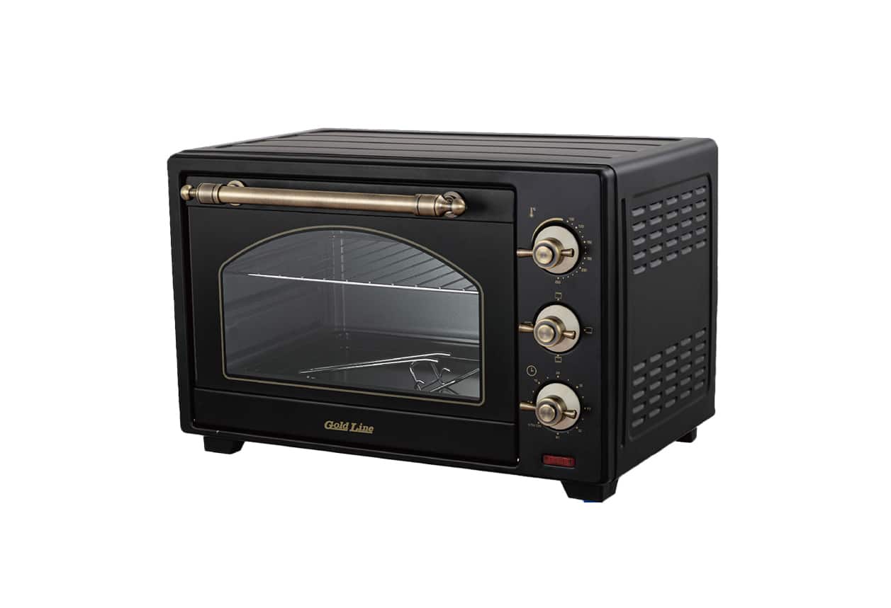טוסטר אובן כפרי 25 ליטר שחור GOLD LINE ATL-6625B