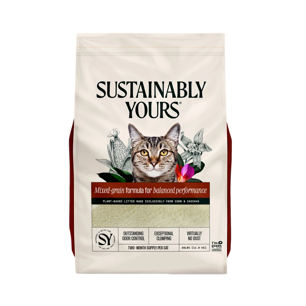 חול מתגבש לחתולים-גרגיר מעורב Sustainably Yours