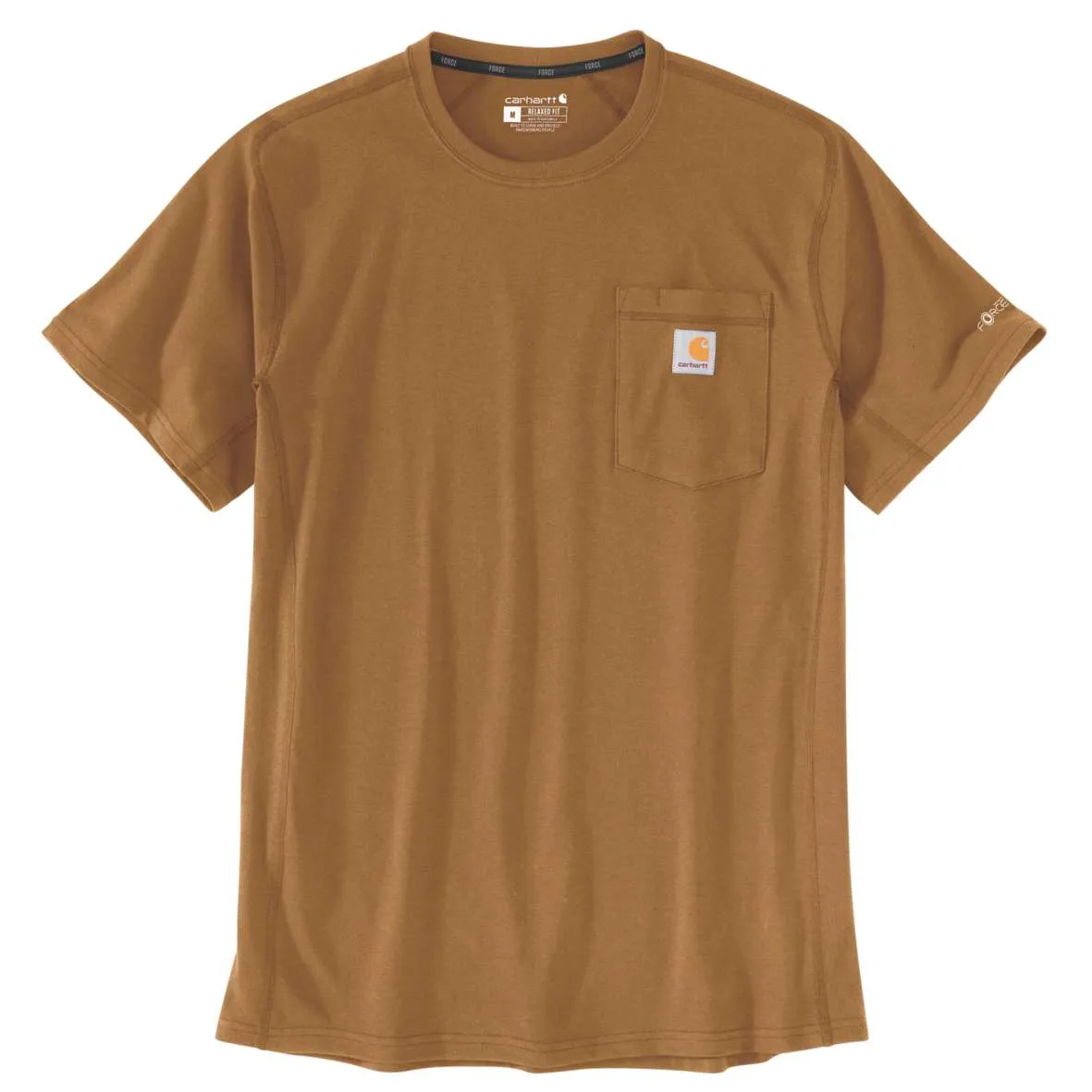 חולצת כיס פורס מנדפת צבע חום FORCE POCKET S/S T-SHIRT CBR