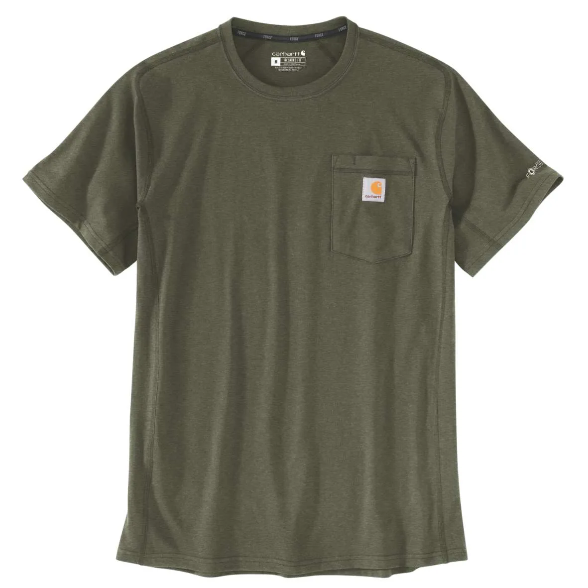 חולצת כיס פורס מנדפת צבע בזיל FORCE POCKET S/S T-SHIRT BASIL