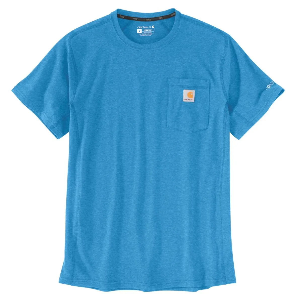 חולצת כיס פורס מנדפת צבע כחול FORCE POCKET S/S T-SHIRT CBR
