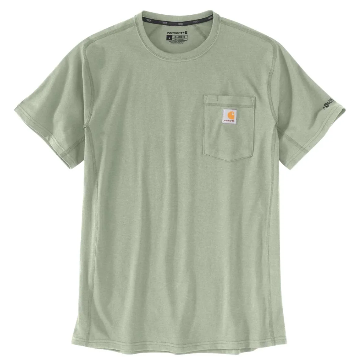 חולצת כיס פורס מנדפת צבע מרווה Carhartt FORCE S/S T-SHIRT CBR