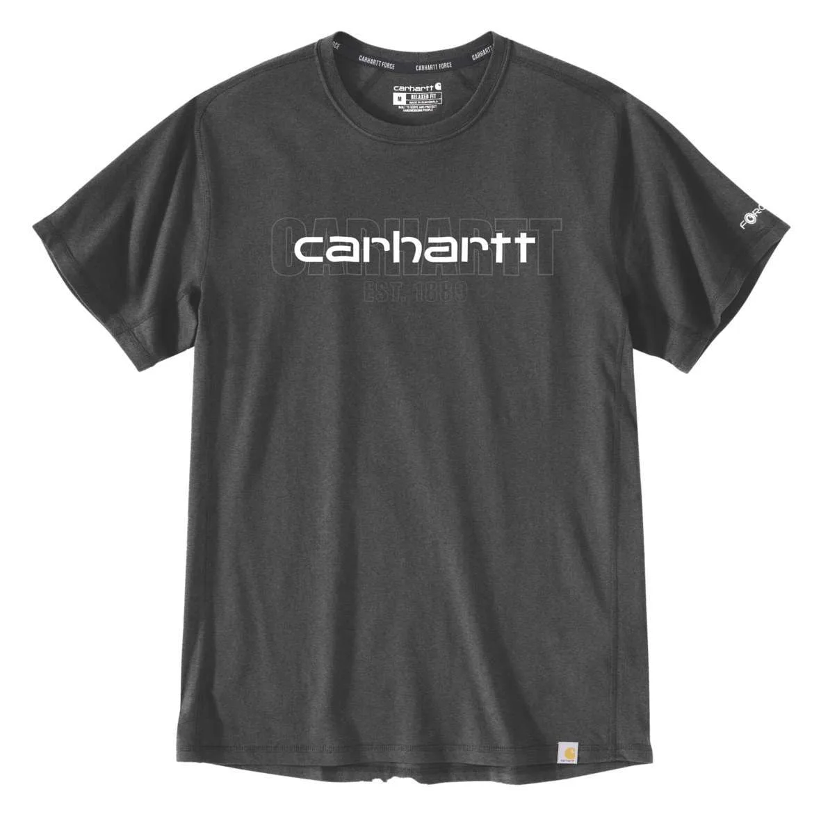חולצת לוגו מנדפת צבע אפור FORCE S/S LOGO GRAPHIC TSHIRT