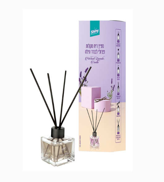 מפיץ ריח מקלות פצו'לי/לבנדר/וניל SHINY