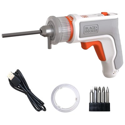 מברגה קומפקטית+5 ביטים+אלן B&D-BCRTA01-3.6V-USB