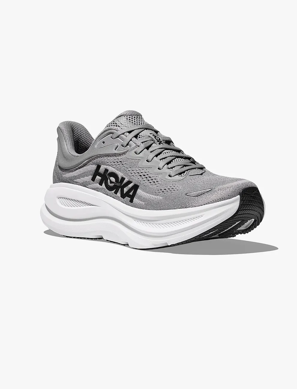 HOKA BONDI 9 WIDE - נעלי ספורט לגבר בונדי 9 רחבות בצבע אפור גלקטי/אפור כוכב