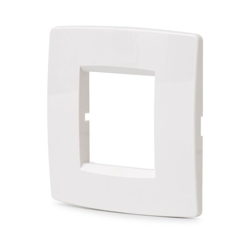 מסגרת SEE לבנה לקופסא עגולה 2 מודול NISKO