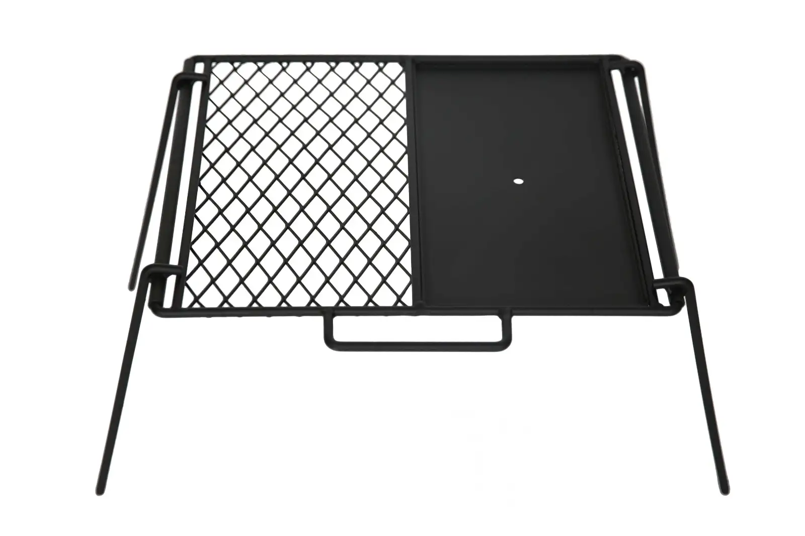 פלנצ'ת מדורה מלבנית עם רשת רגליים מתקפלות