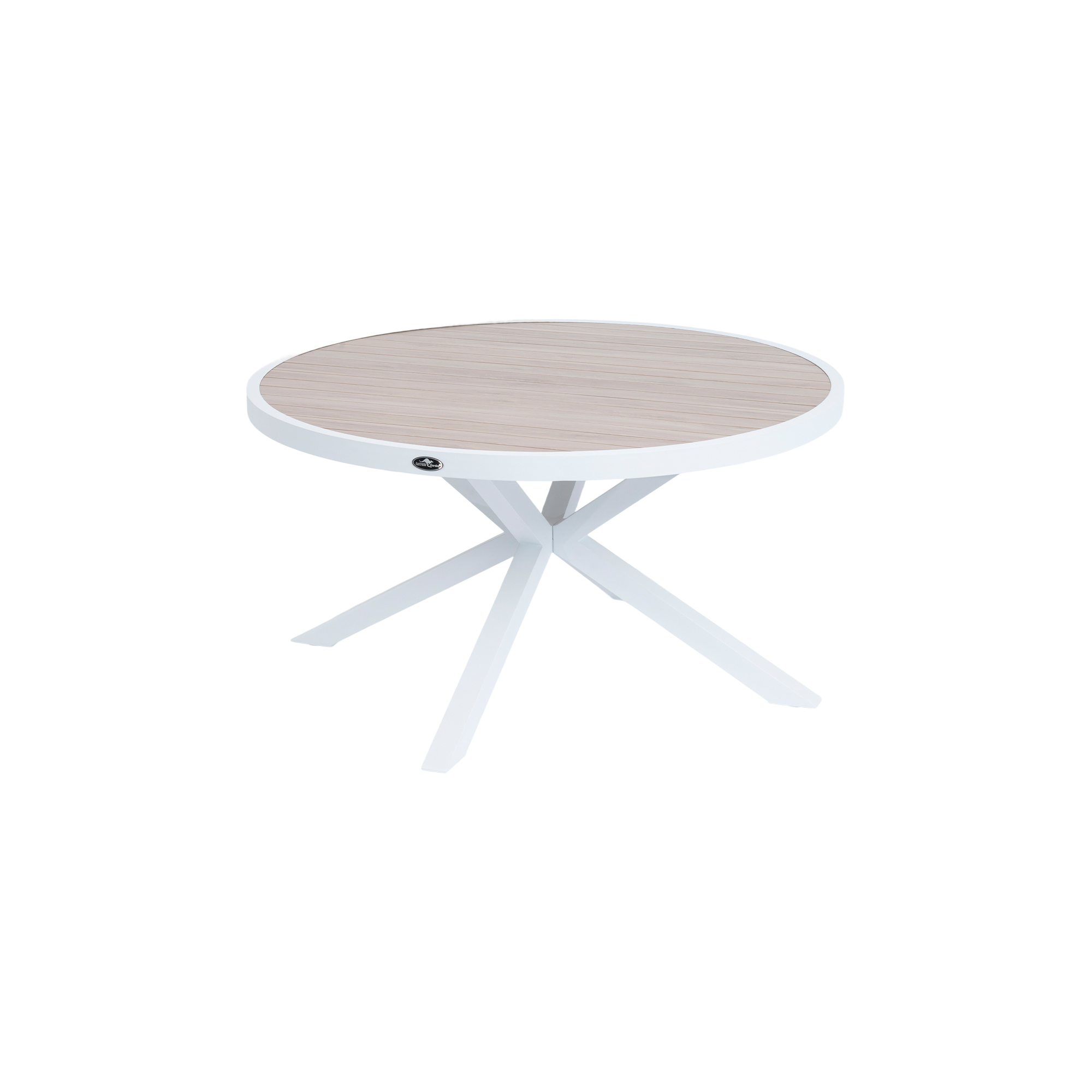 אלסקה-שולחן אלומיניום עגול לבן 140 ס