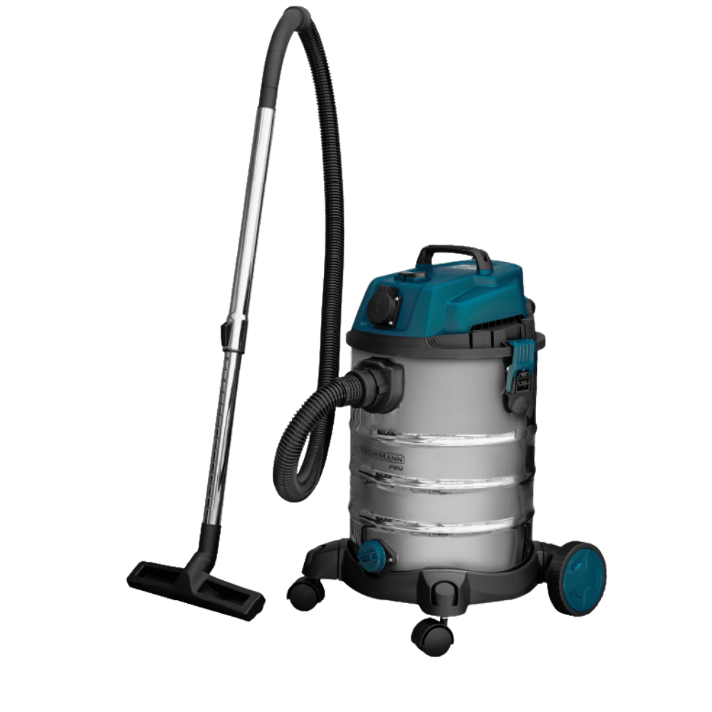 שואב אבק 30 ליטר נירוסטה יבש/רטוב Bormann Pro-1400w