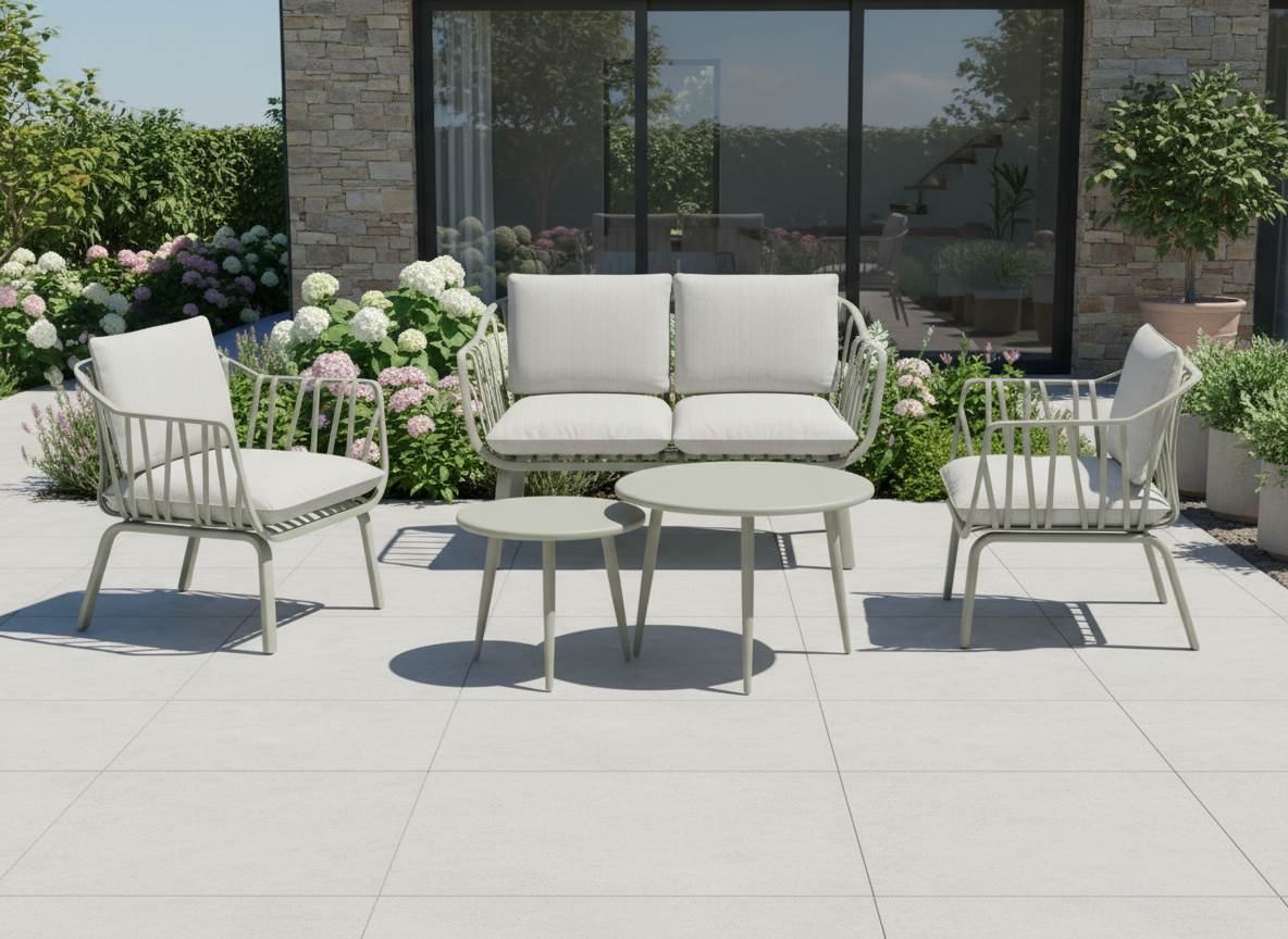 מערכת ישיבה 1+1+2+שולחן ירקרק+אפור דגם ניו יורק