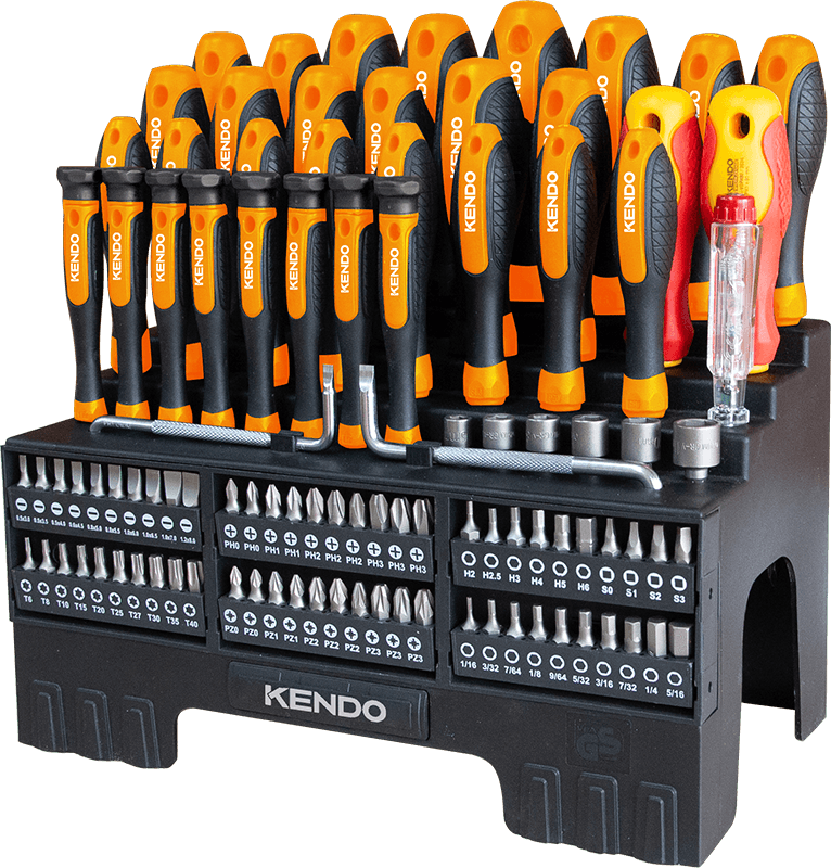 סט 101 חלקים מברגים וביטים KENDO