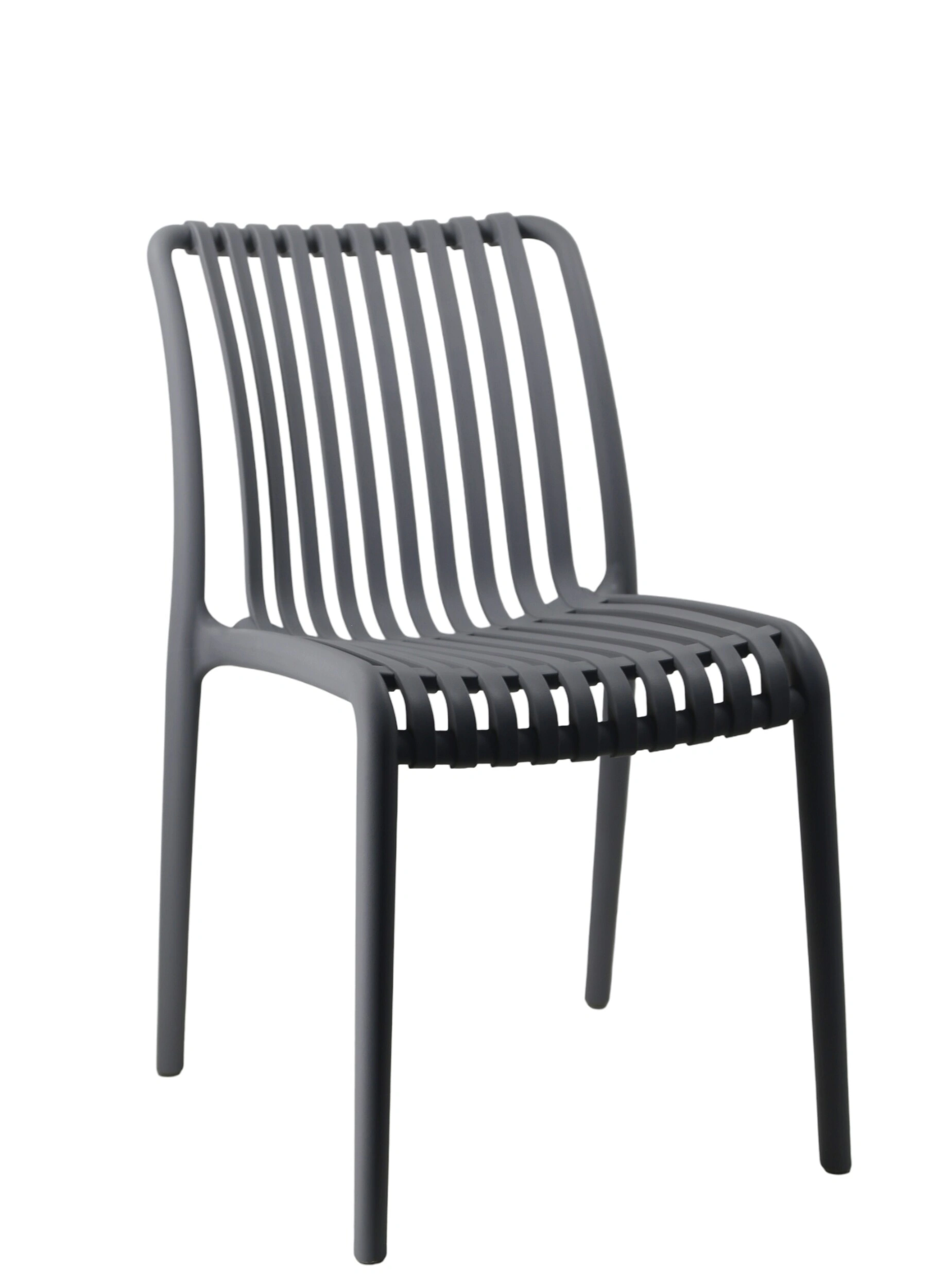 כסא פלסטיק פיזה אפור כהה