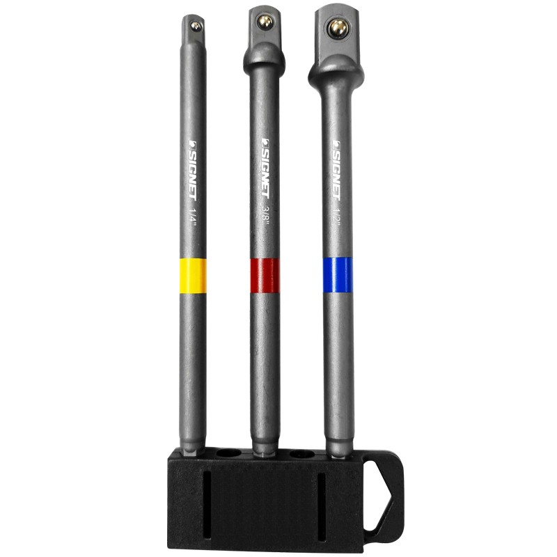 סט 3 מעברי אימפקט לבוקסה 1/4,3/8,1/2 150 מ