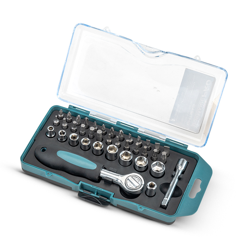 סט בוקסות+ביטים הינע 1/4 38יח Bormann Pro