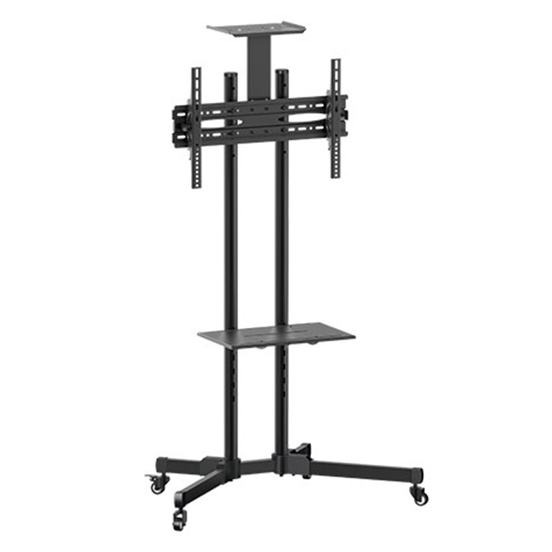 מתקן נייד לטלויזיה+גלגלים למסך 