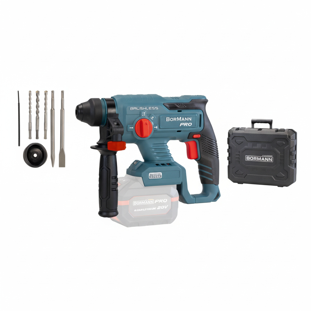 גוף פטישון 22ממ במזוודה Bormann Pro-20v-BL