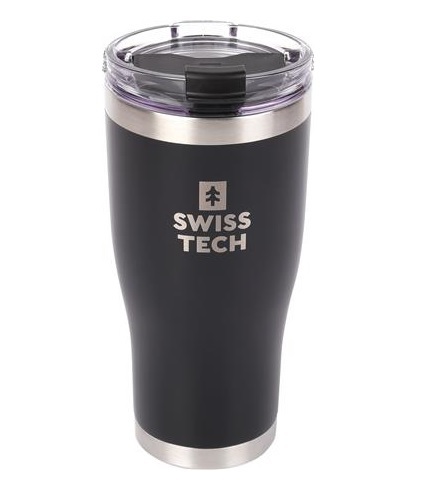 כוס שתייה תרמית שחורה עם פיית שתייה 591 מ