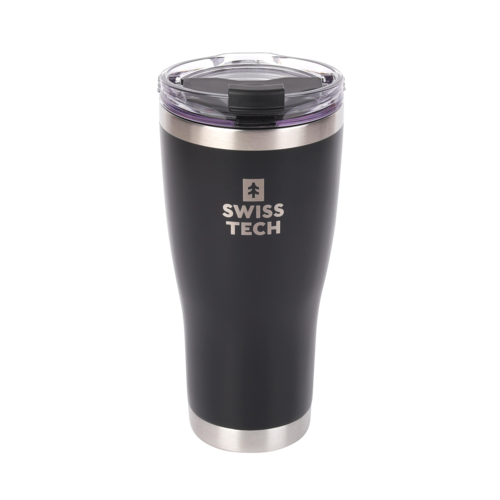 כוס שתייה תרמית שחורה עם פיית שתייה 887 מ