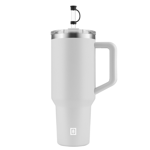 מאג שתייה תרמי לבן עם קש 1180 מ