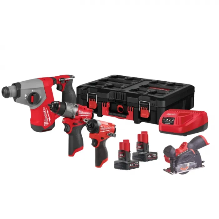 סט דבלין 12V פטישון+אימפקט+פוטר+משחזת 