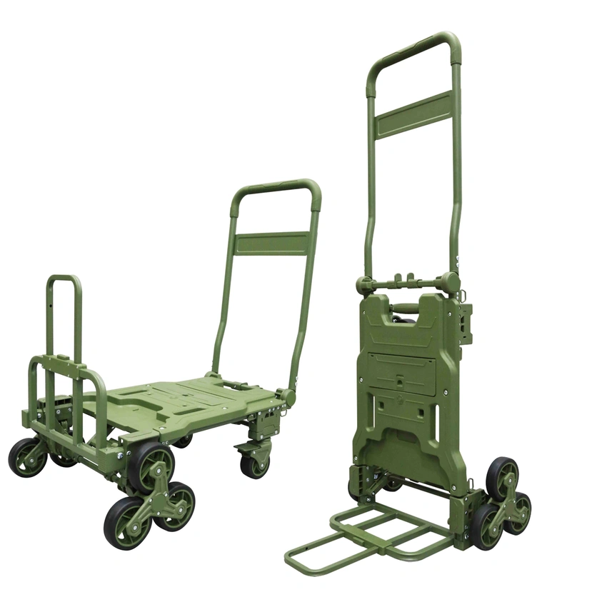 עגלת משא מתקפלת 2 מצבים משולבת למדרגות עד 150 ק