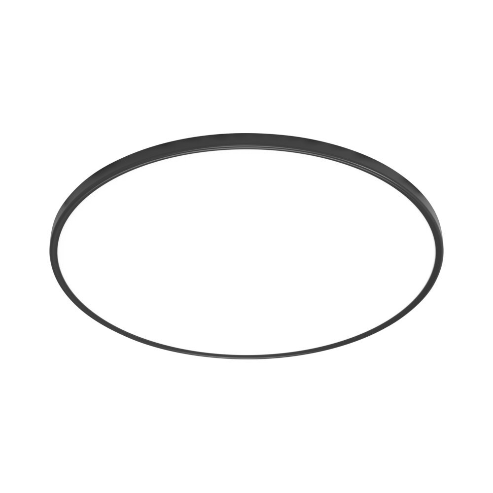 צמוד תקרה עגול דק שחור גוון אור משתנה NISKO CLOCK 70W 75CM