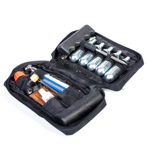 ערכת תיקון פנצ'ר + מילוי אויר לאופניים ROHER