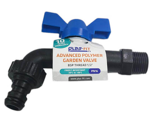 ברז גן פולימרי 1/2 PLAS-FIT