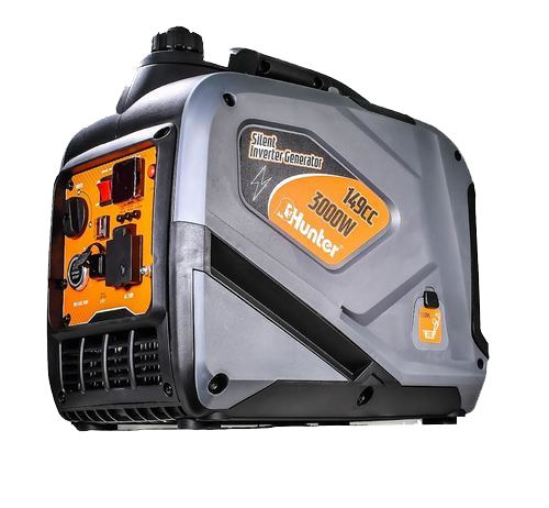 גנרטור אינוורטר 3000W מושתק+שלט hunter power