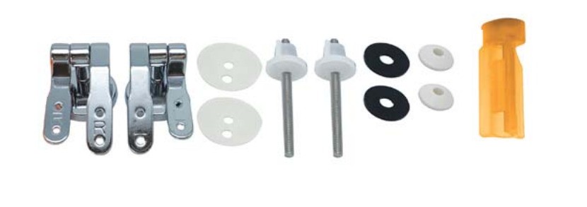 זוג צירי נירוסטה למושב אסלה MDF