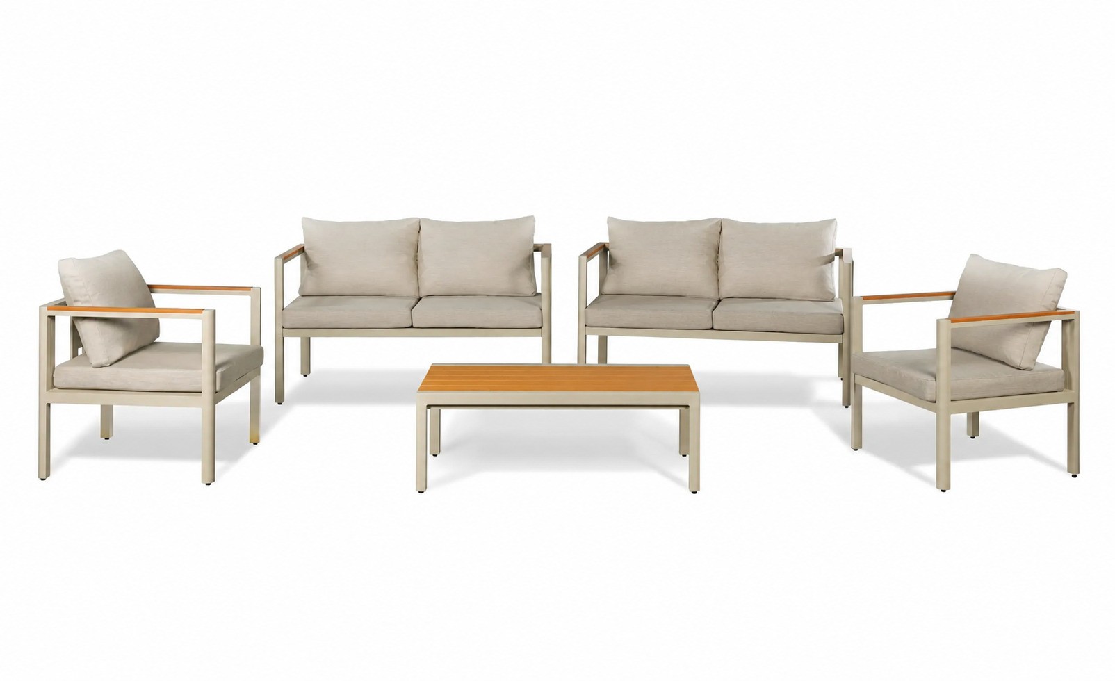 מערכת ישיבה קונקורד 2+2+1+1 קרם Australia Garden Concord XL