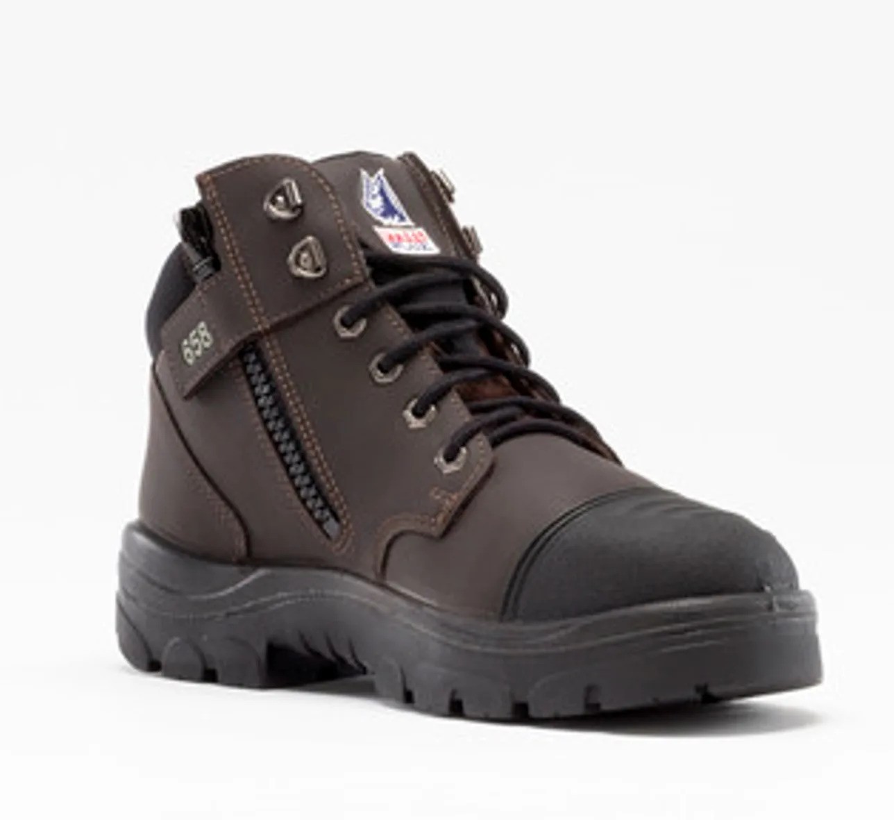 מגף שרוך ורוכסן חום כהה STEEL BLUE PARKES ZIP TPU NS 310658