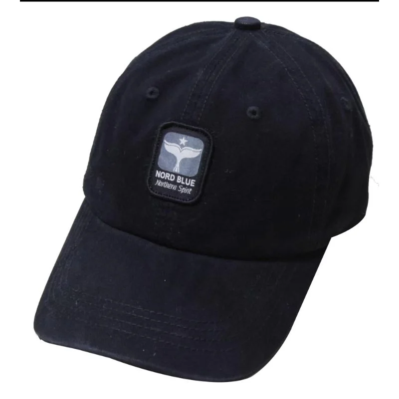 כובע מצחייה כותנה שחור Nord Blue