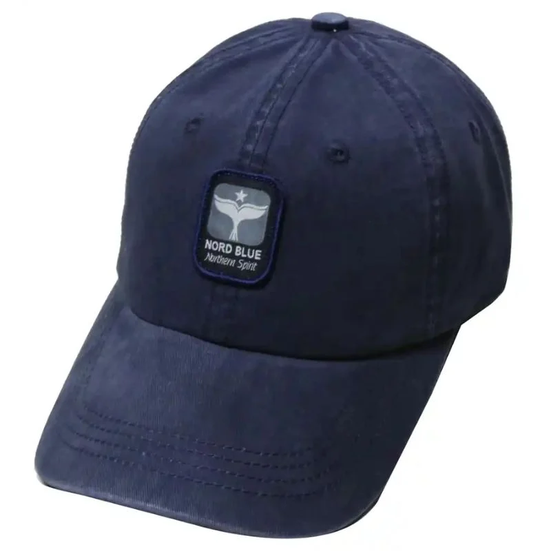 כובע מצחייה כותנה כחול משופשף‏ Nord Blue